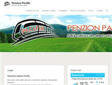 Tablet Screenshot of penzionpacifik.cz